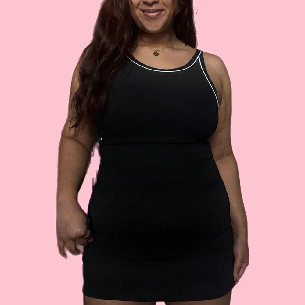 ✨z supply active high-neck dress - black✨
